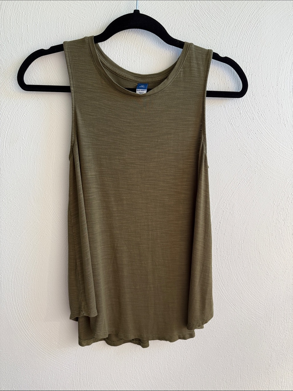 Old Navy Olive Sleeveless Swing Tank Top